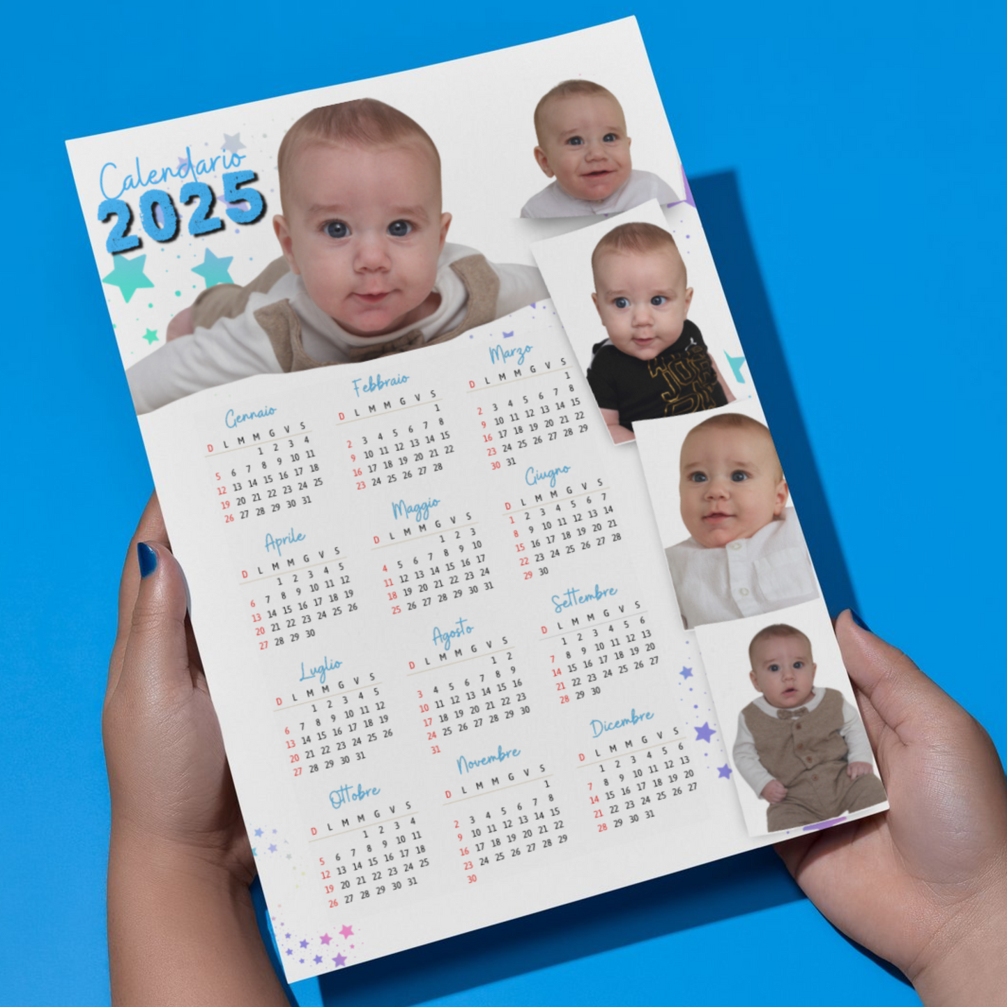 CALENDARIO A4 MAGNETICO CON FOTO